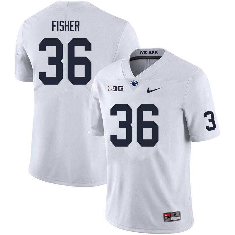 Men #36 Zuriah Fisher Penn State Nittany Lions College Football Jerseys Sale-White